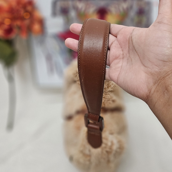 ✅️ SOLD ✅️ Authentic Vintage Longchamp Sac a Main Lune Fuorrere - Picture 8 of 12